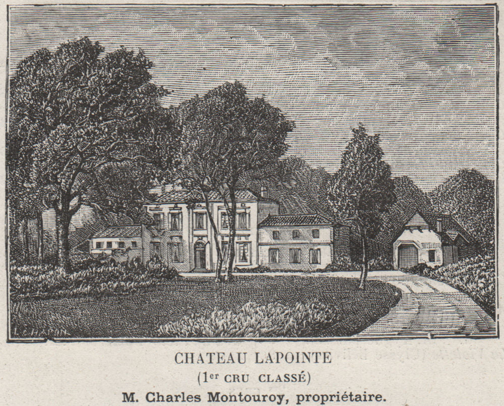 SAINT-ÉMILIONNAIS. POMEROL. Chateau Lapointe (1er Cru Classé). SMALL 1908